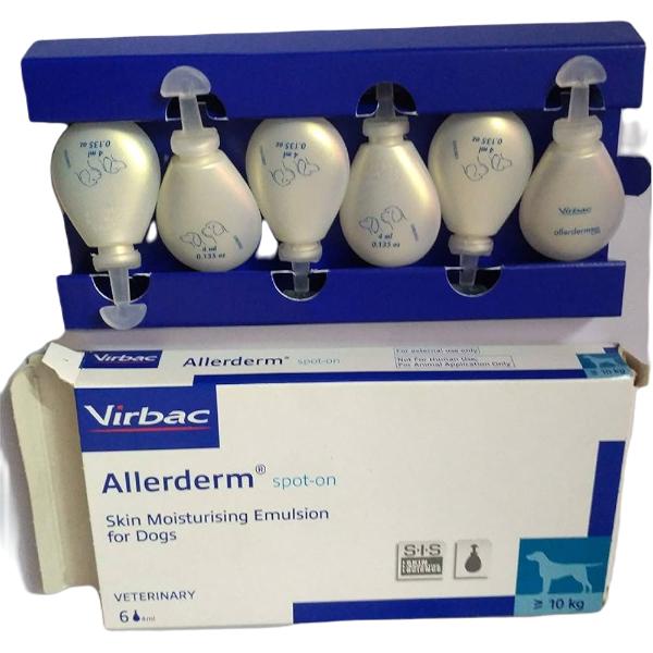 Virbac Allerderm spot on Dog Emulsion Pack of 6 x 4 ml - Pet Healthcare