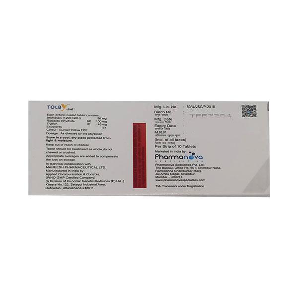 TOLBY Tablet 10's - Pain relief-Ant