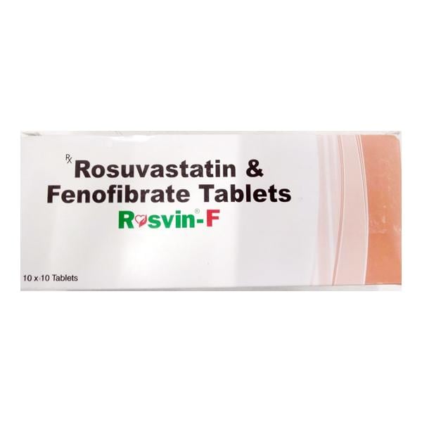 ROSVIN F Tablet 10's - High Cholesterol-Dys