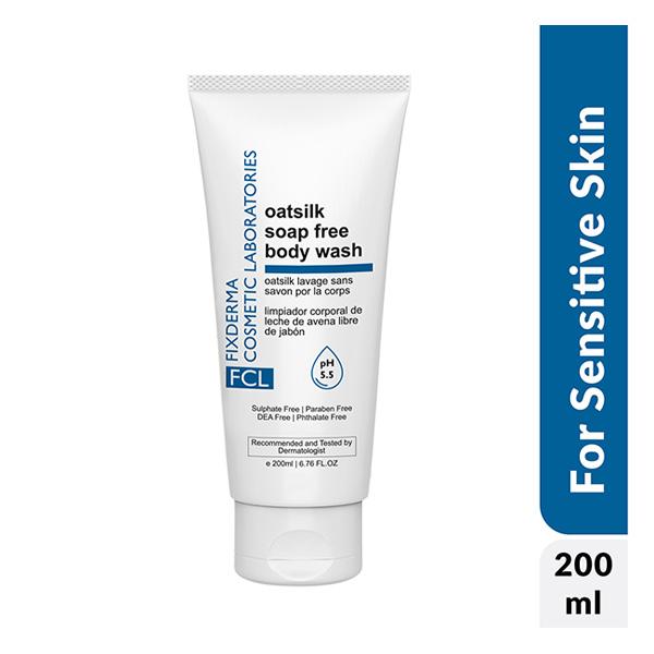 Netmeds | Fixderma Cosmetic Laboratories (FCL) Soap Free Body Wash - Oatsilk 200 ml