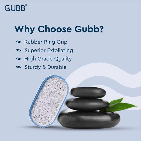 GUBB Pumice Stone With Rubber Grip 70 gm - Manicure & Pedicure Kits