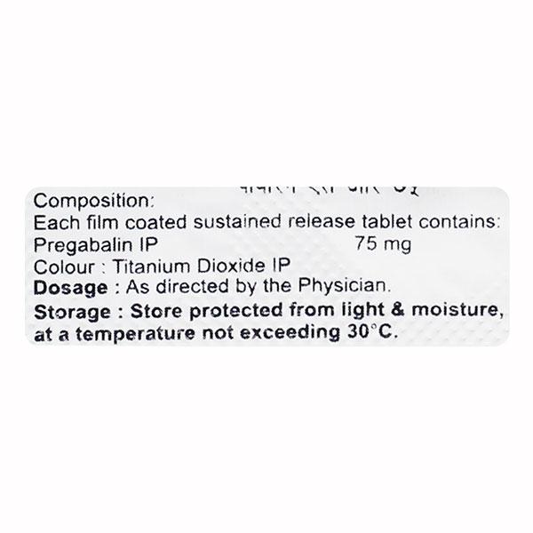 PBREN SR 75 Tablet 10's - Neuropathic Pain-Dru