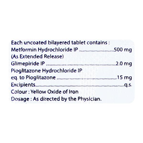 GLYCIREST GP 2 Tablet 10's - Diabetes-Ant