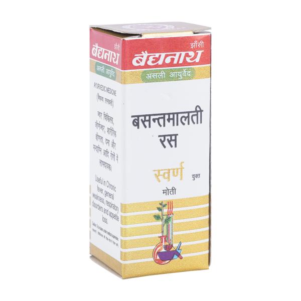 Netmeds | Baidyanath Basantmalti Ras with Gold Pearl Tablet 10's
