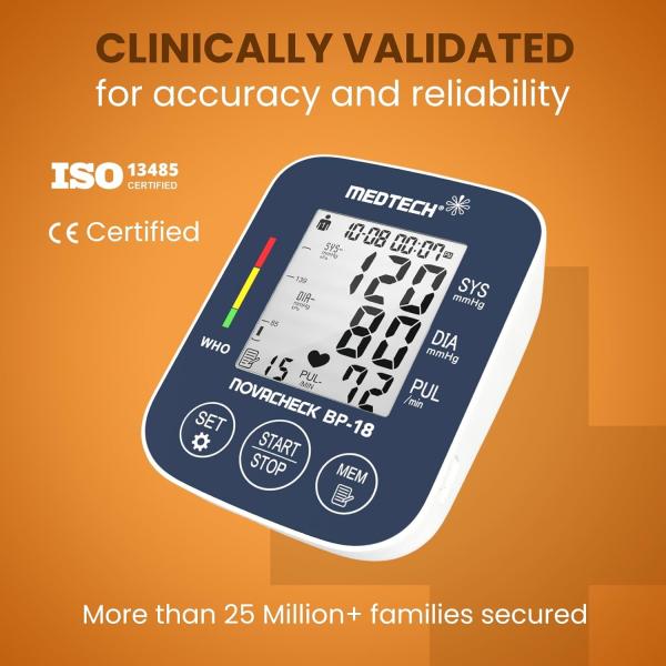 MedTech Fully Automatic Digital BP Monitor - BP18 - Blood Pressure Monitors