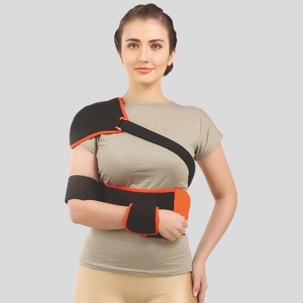 Netmeds | Flamingo Elastic Shoulder Immobilizer (OC - 2038) (L) - Black