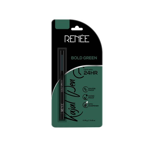 Netmeds | RENEE Kajal Pen with Sharpener - Bold Green 0.35 gm