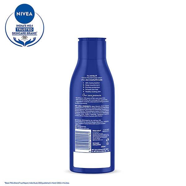 Nivea Cocoa Nourish 72h Moisture Intense Care with Deep Nourish Serum 200 ml - Lotions & Creams