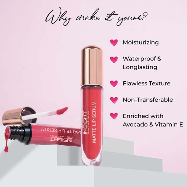 Insight Cosmetics Matte Lip Serum - Love Story 6 gm - Liquid Lipsticks