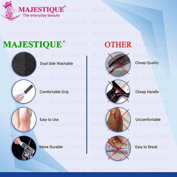 Majestique Double-Sided Foot File for Callus Removal, Smooth Feet  - Color May Vary 1's - Manicure & Pedicure Kits