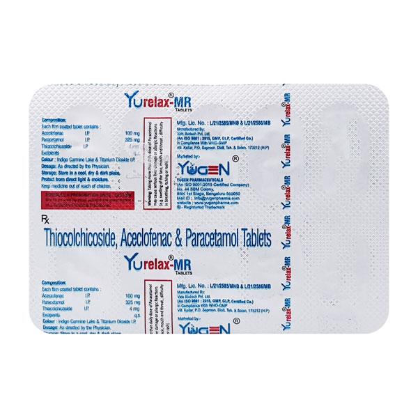 YURELAX MR Tablet 10's - Pain relief-Nsa
