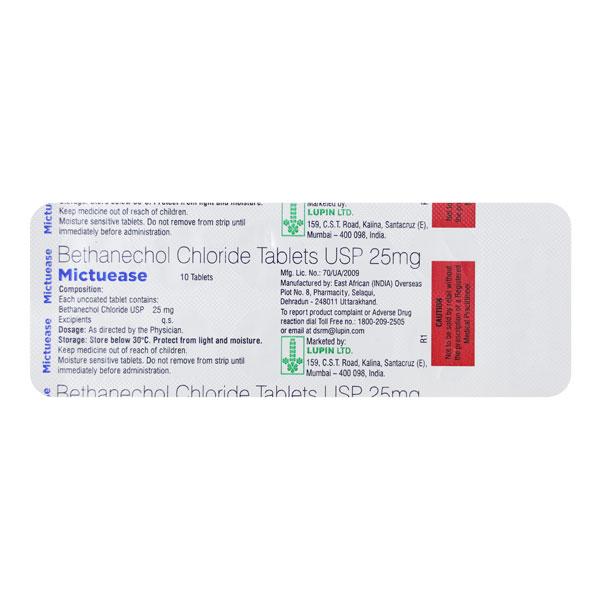 Netmeds | MICTUEASE 25mg Tablet 10's