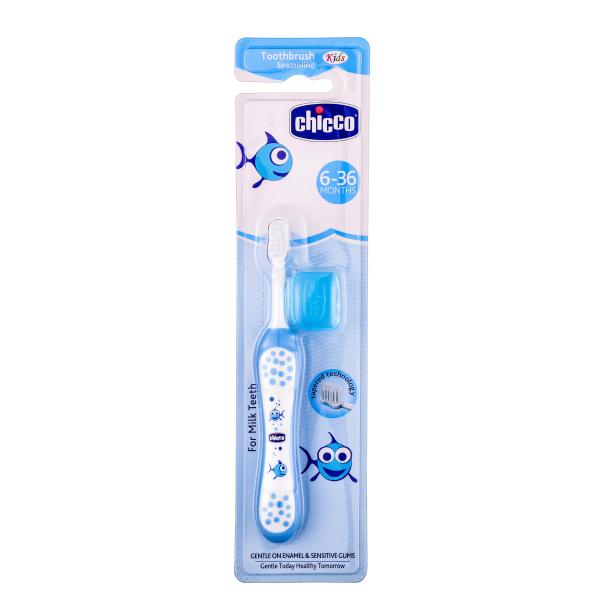 Netmeds | Chicco Toothbrush (6-36 Months) - Light Blue