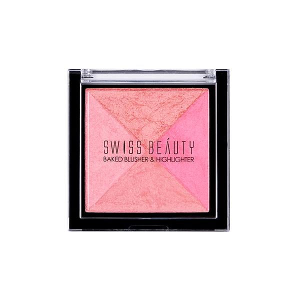 Swiss Beauty Baked Blusher & Highlighter - (Shade-4) 7 gm - Blushes