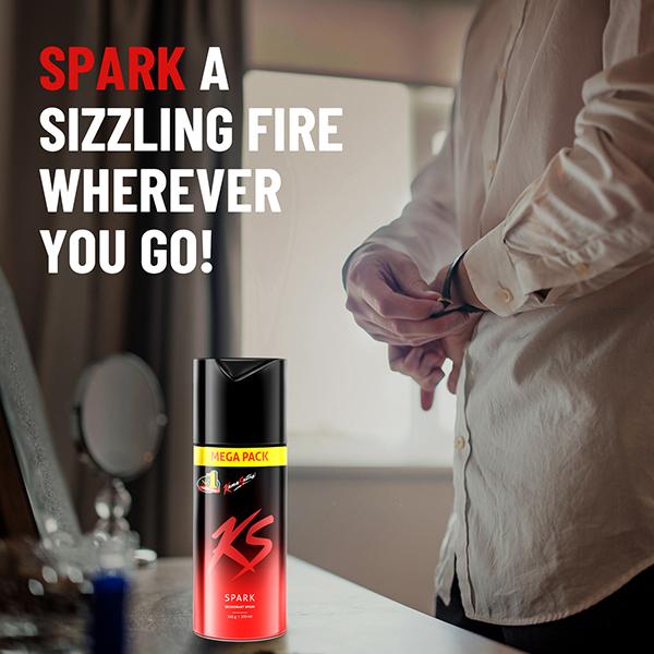Kama Sutra Deodorant - Spark 220ml - Men Deodorants/Roll-Ons