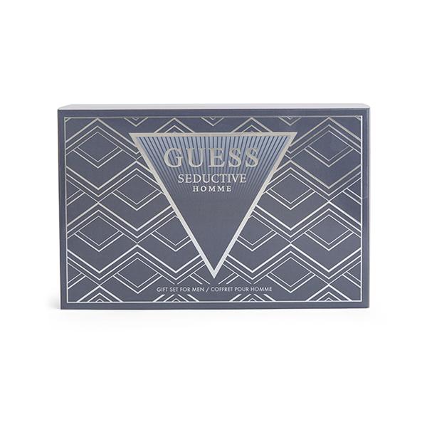 Guess Seductive Homme Gift Set (Eau de Toilette 100ml + Shower Gel 100ml + Body Spray 170g + Pouch) 1's - Men Perfumes (Edt/Edp)
