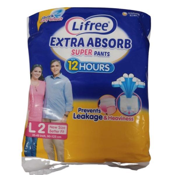 Netmeds | Lifree Extra Absorb Super Pants (L) 2's