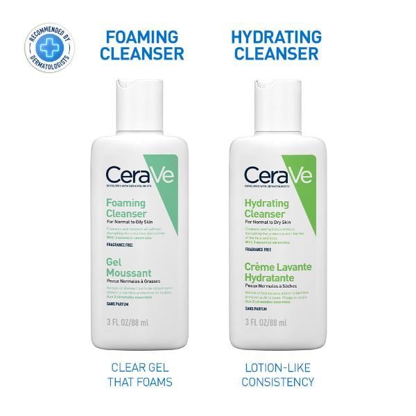 CeraVe Foaming Cleanser For Normal To Oily Skin 88 ml - Face Wash & Cleansers