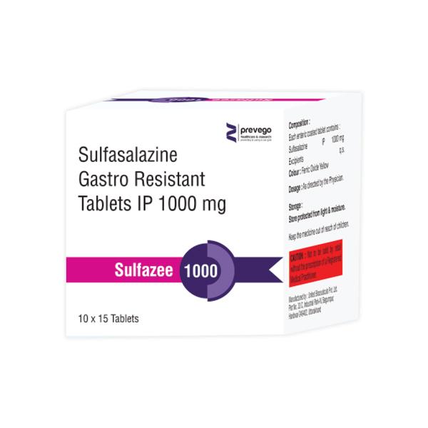 SULFAZEE 1000 Tablet 5's - Ulcerative Colitis/Bowel Inflammatory Disease-GIT