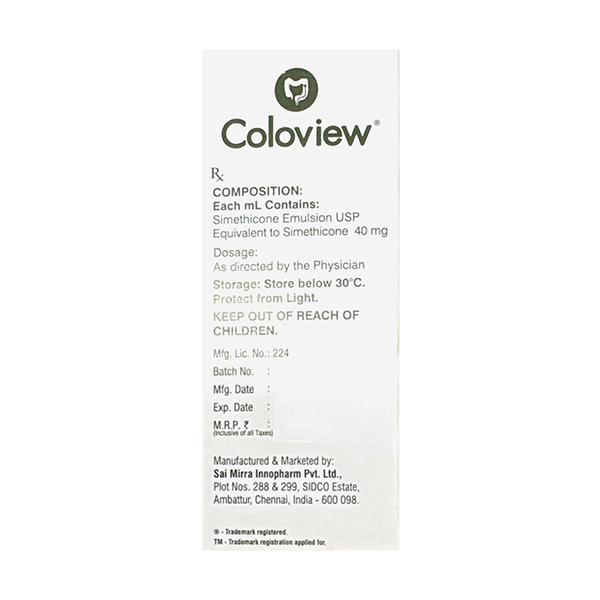 COLOVIEW Emulsion 15ml - Ulcer/Reflux/Flatulence-Aaa