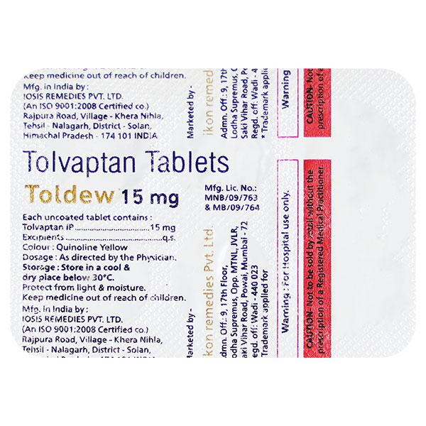 Netmeds | TOLDEW 15mg Tablet 4's