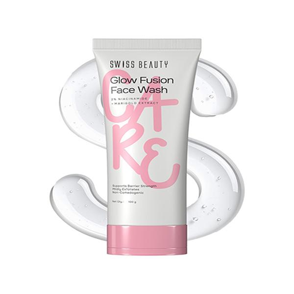 Netmeds | Swiss Beauty Care Glow Fusion Face Wash, Deep Yet Gentle Cleanse, 2% Niacinamide & Marigold Extract 100 gm