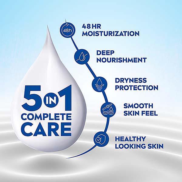 Nivea New 5 In 1 Body Milk Shea Smooth with Deep Moisture Serum & Shea Butter, Dry Skin 400ml - Body Butter