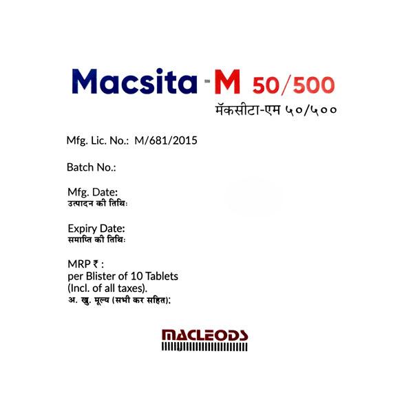MACSITA M 50/500 Tablet 10's - Diabetes-Ant