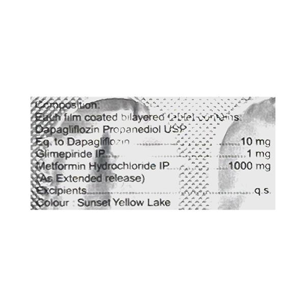 DAPANORM GM 1 FORTE Tablet 10's - Diabetes-Ant