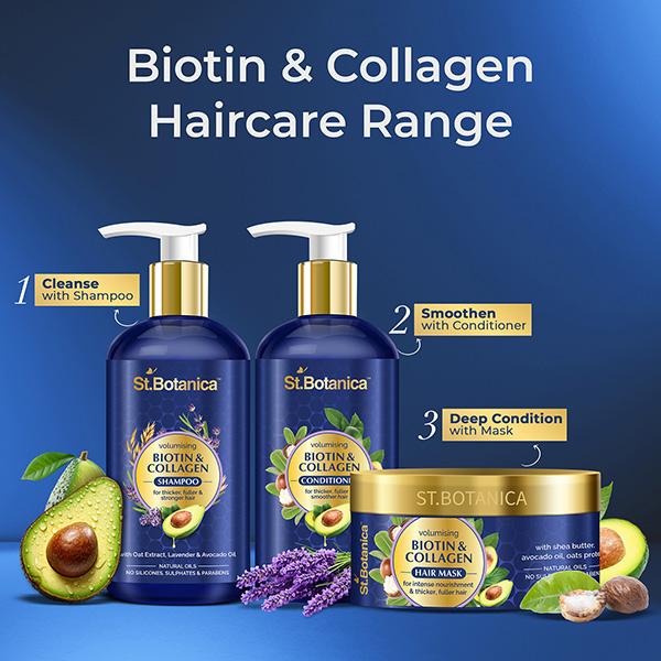St.Botanica Biotin & Collagen Volumizing Hair Shampoo 300 ml - Shampoos