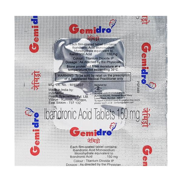 Gemidro 150mg Tablet 1's - Bone Metabolism-Age
