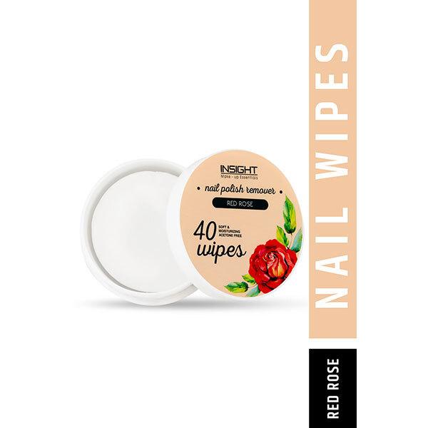 Insight Cosmetics Nail Polish Remover Wipes - Red Rose 25ml - Nail Polish Remover