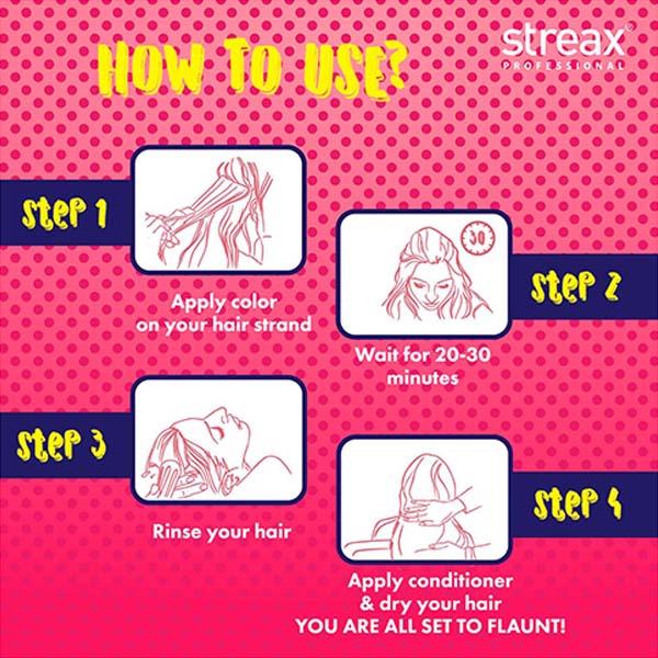 Streax Professional Hold & Play Funky Colours - Oomphy Orange Hair Colour 100 gm - Crème
