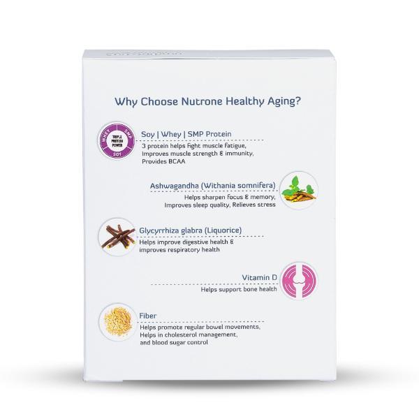 Nutrone Healthy Aging Powder - Kesar Badam Flavour 300gm - Daily Health Drinks