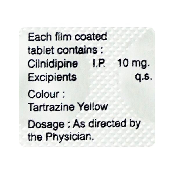 Cilnipres 10mg Tablet 10'S - Hypertension-Cal