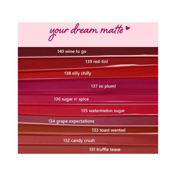 Plum Matte In Heaven Liquid Lipstick Non-drying Smudge Proof Wine to go 140 Deep Wine 4.5 ml - Liquid Lipsticks