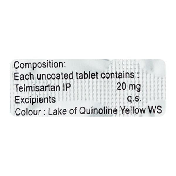 Telmikind 20mg Tablet 10'S - Hypertension-Ang