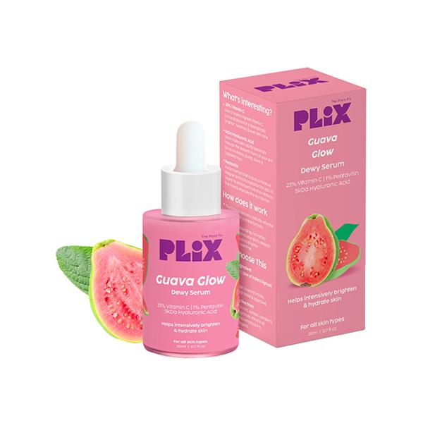 Netmeds | Plix The Plant Fix 23% Vitamin C Guava Face Serum For Skin Brightening For Unisex 20 ml