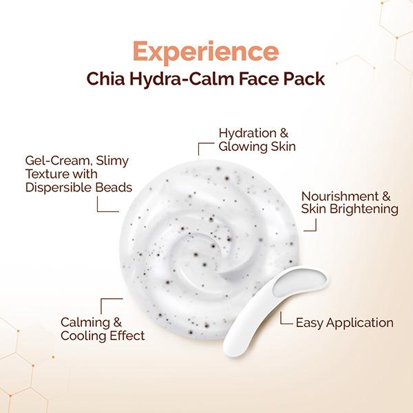 Mamaearth Chia Hydra-Calm Face Pack with Chia Seed & Ceramides for Healthy Skin Barrier 200 gm - Face Packs