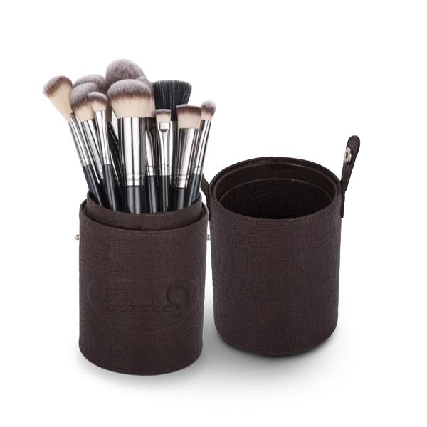 London Pride Cosmetics London Pride Cosmetics Brush Holder Cylinder shaped Brown big Brown 300 gm - Face Brush
