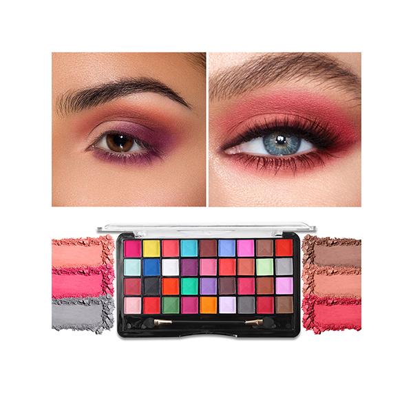 Miss Rose 36 Color Matte Taxtured Eyeshadow Palette 7001 - 464 MT02 30 gm - Face Palettes