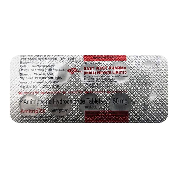 Amitrip 50mg Tablet 10'S - Depression-Ant