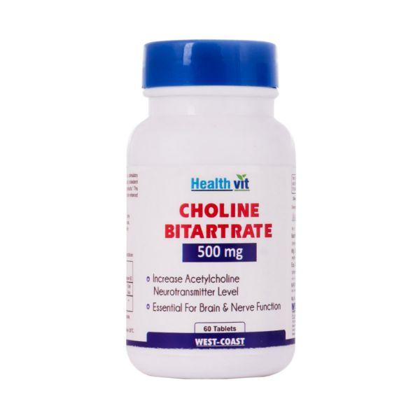 Netmeds | Healthvit Choline Bitartrate - Tablets 60's