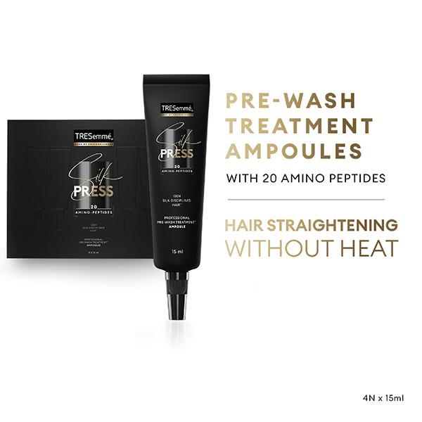 Tresemme Silk Press Pre-Wash Treatment Ampoules 4's - Hair Treatment
