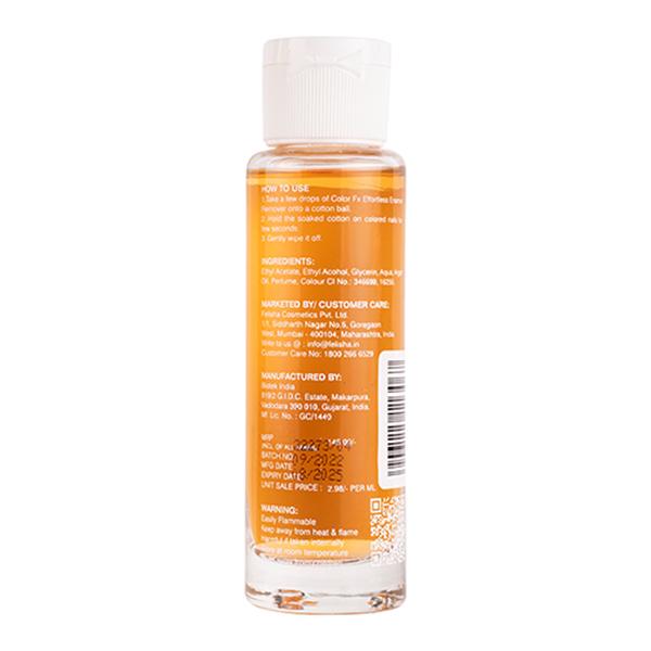 Color Fx Effortless Nail Enamel Remover Acetone free argan oil infused Mandarin R2 50 ml - Nail Polish Remover