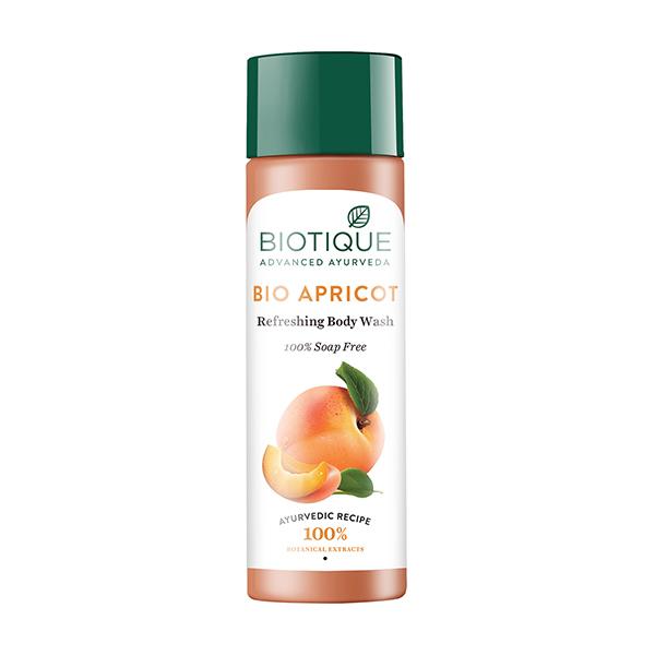 Netmeds | Biotique Bio Apricot Refreshing Body Wash 100% Soap Free 190ml