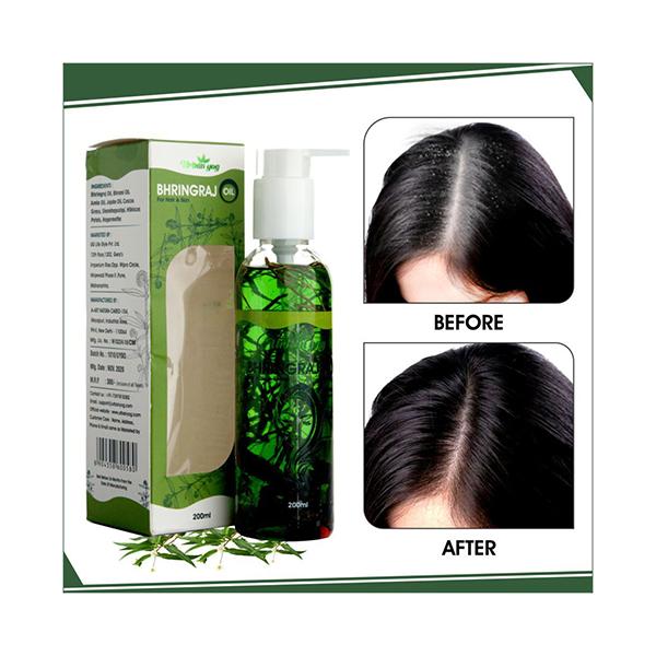 Urban Yog Ayurvedic Jadibuti Bhringraj Oil For Hair And Skin With Herbs For Thicker Hair 200 gm - Hair Oils