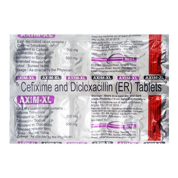 AXIM XL Tablet 10's - Bacterial Infections-Cep