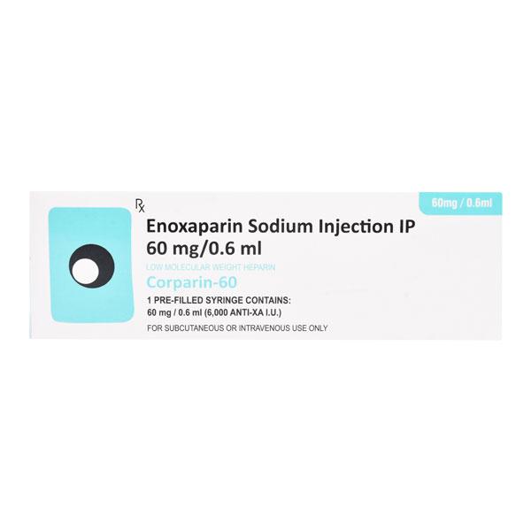 CORPARIN 60mg Injection(Pfs) 0.6ml - Blood Clot-Ant