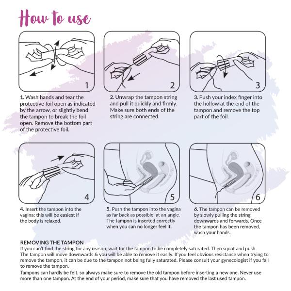 Sirona Now Periods Made Easy Non-Applicator Tampons - Regular Flow 1's - Tampons